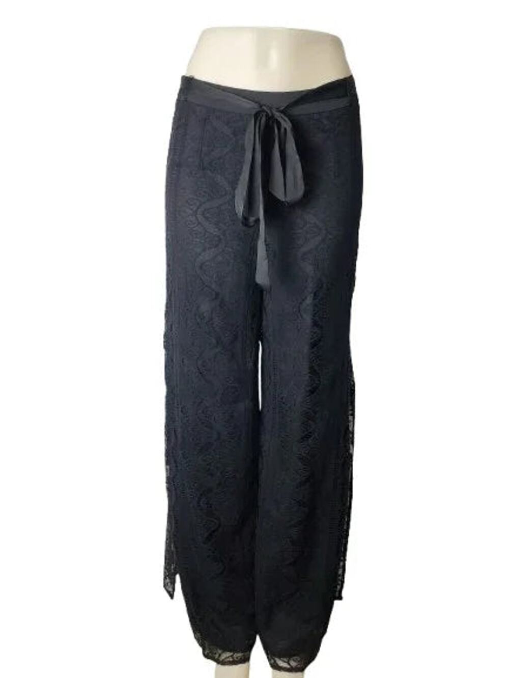 Philosophy women's black lace pants size 6